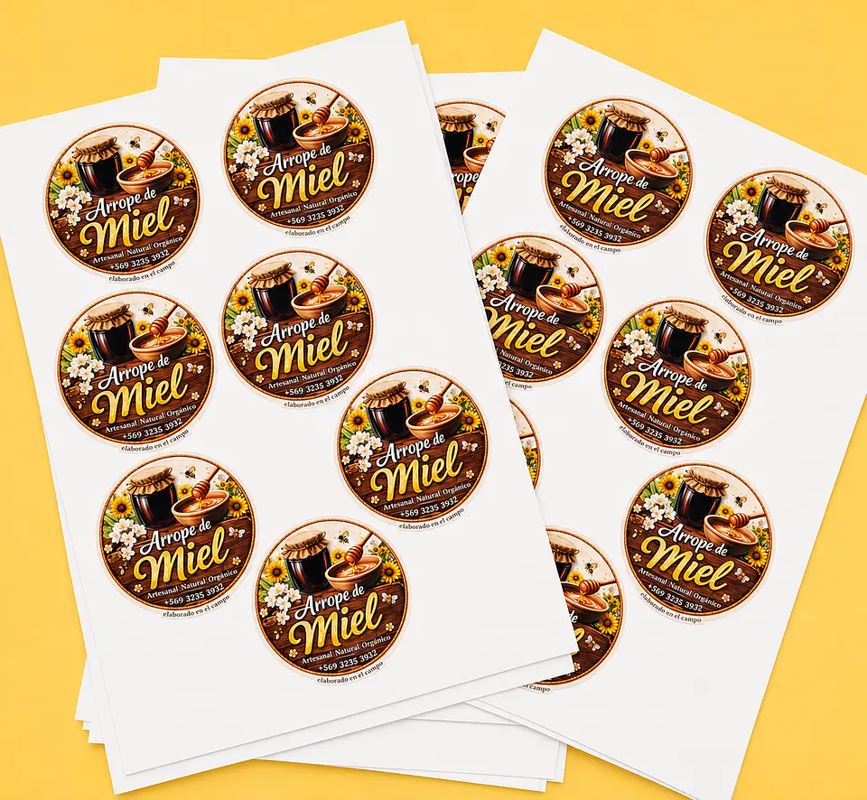 stickers de 7x7 cm  1