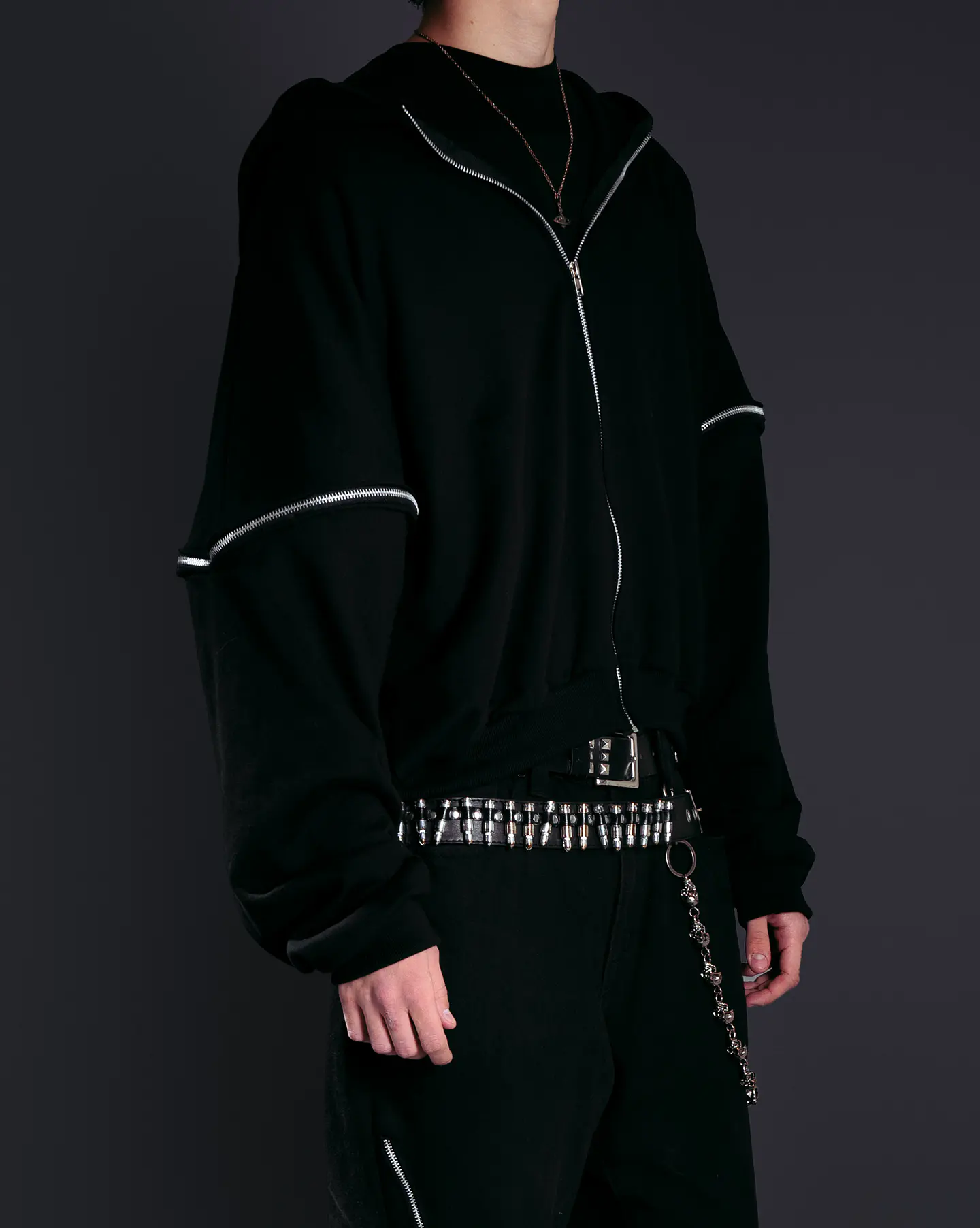 Multizipper hoodie  1