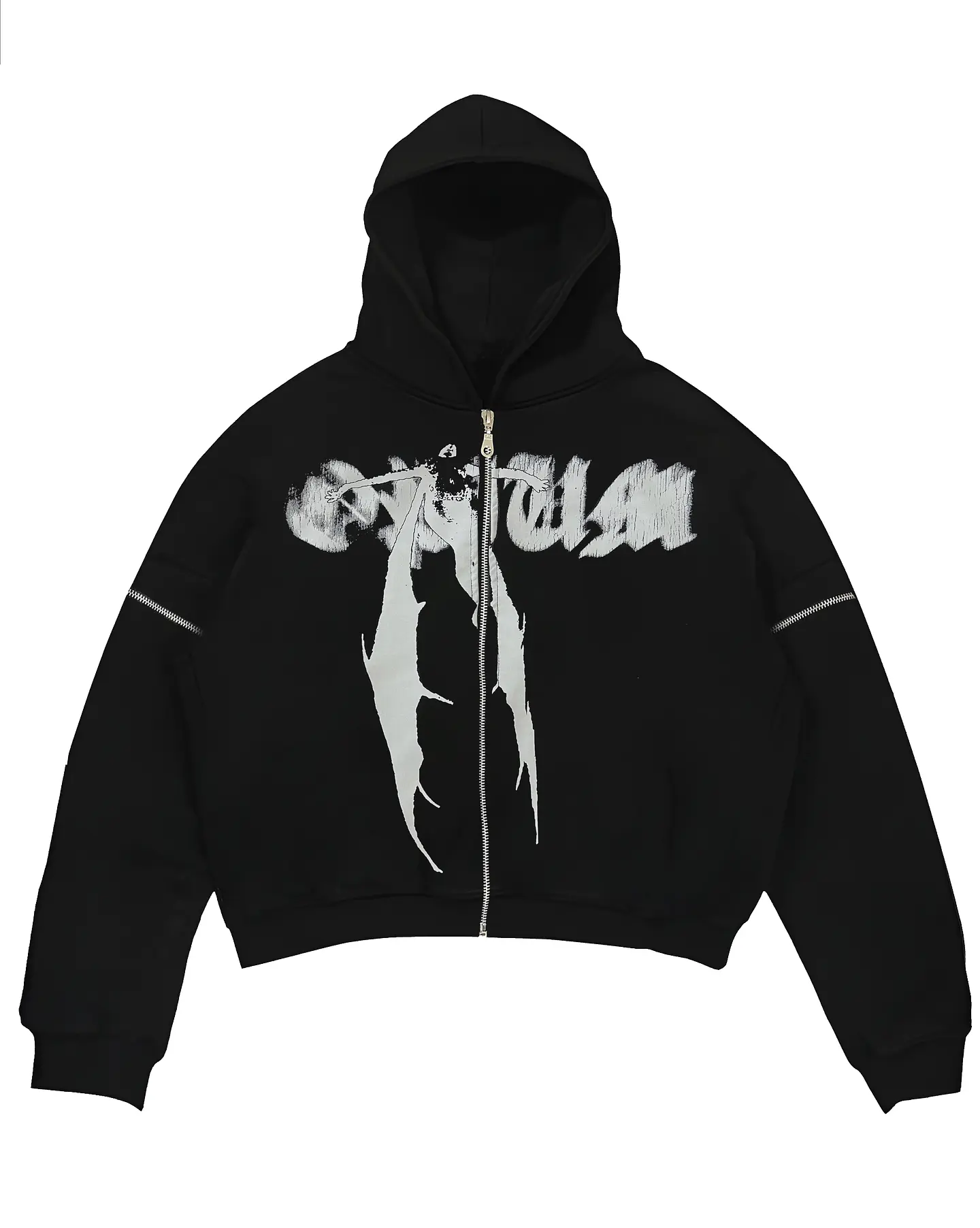 Angel Multizipper hoodie   1