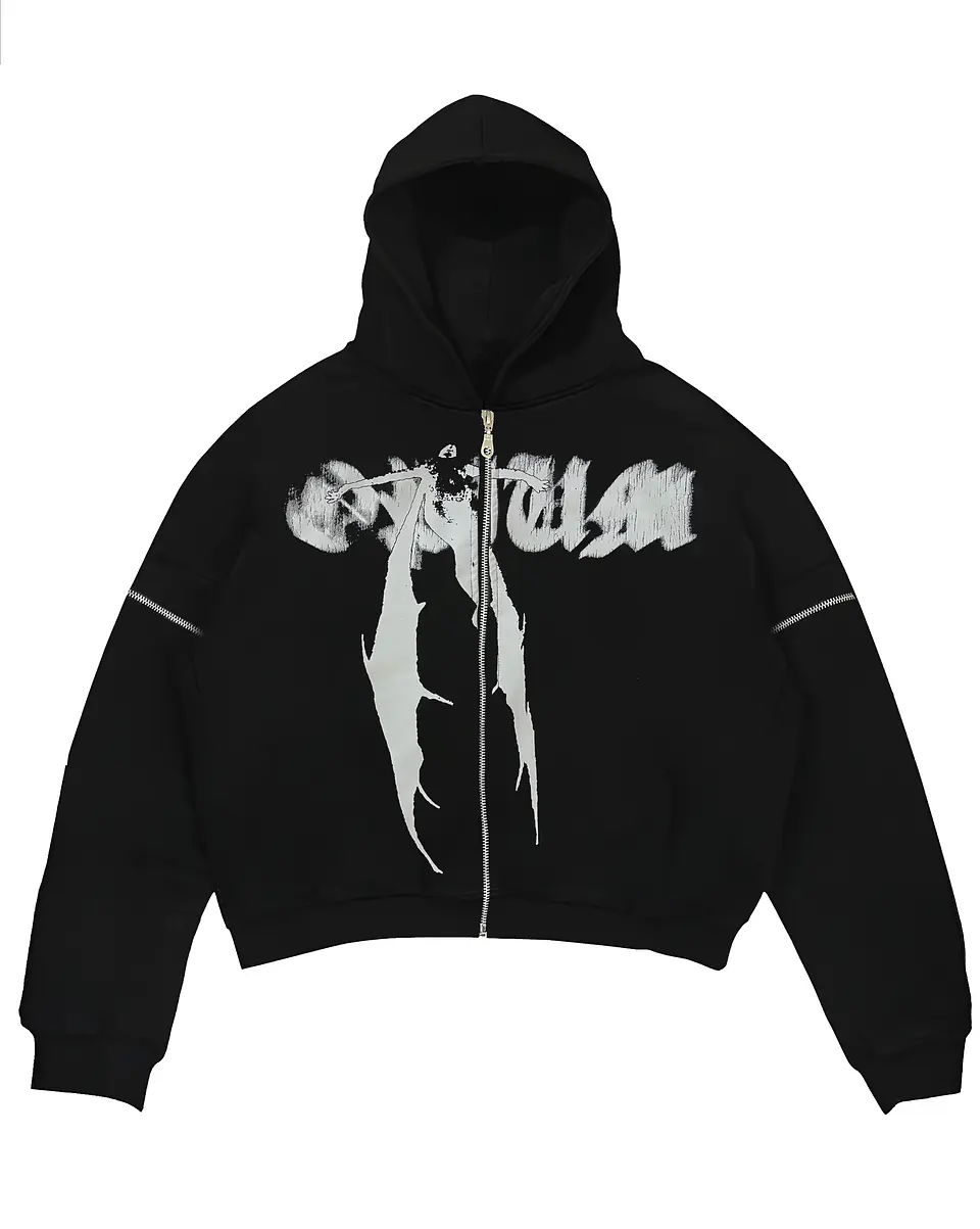 Angel Multizipper hoodie   1