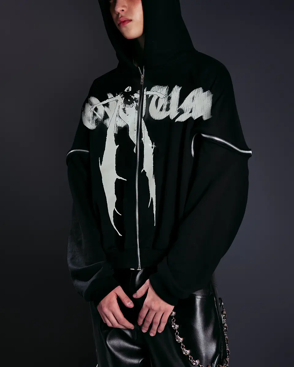 Angel Multizipper hoodie   2