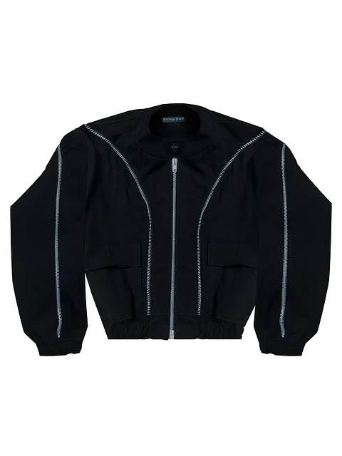 Multizipper bomber jacket 