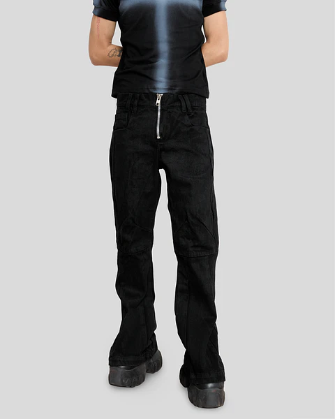 flared jeans kro Wax efect