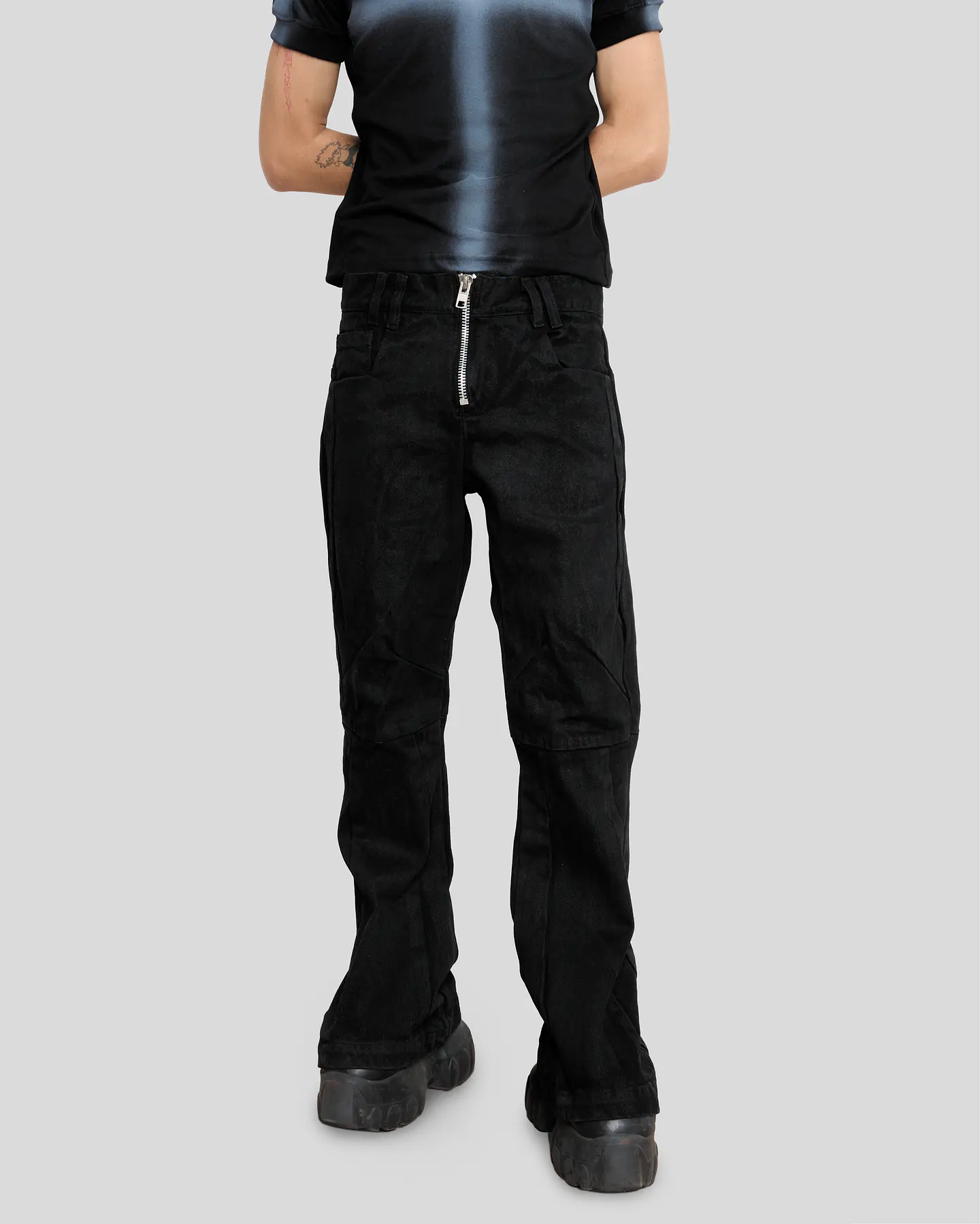 flared jeans kro Wax efect 1