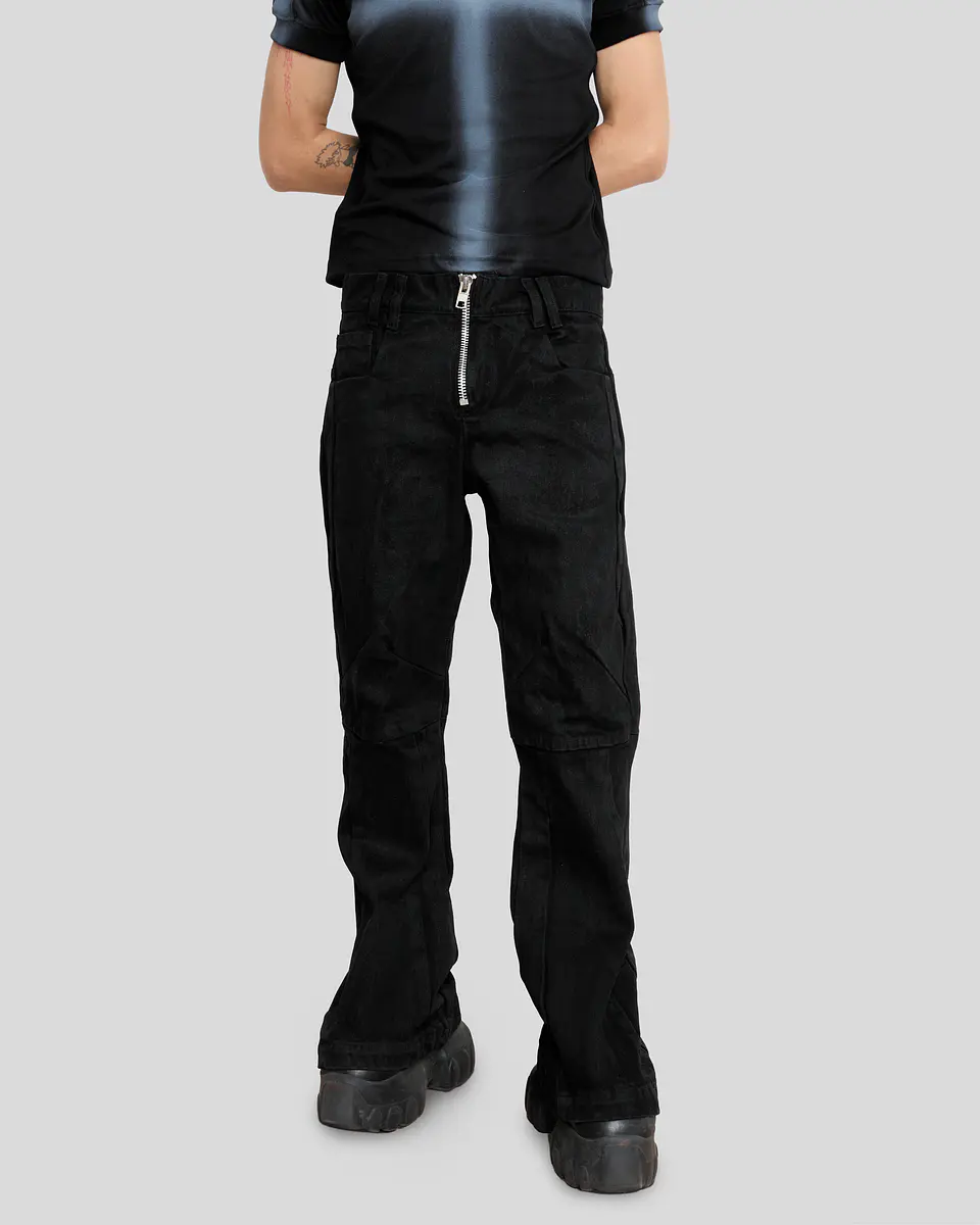 flared jeans kro Wax efect 1