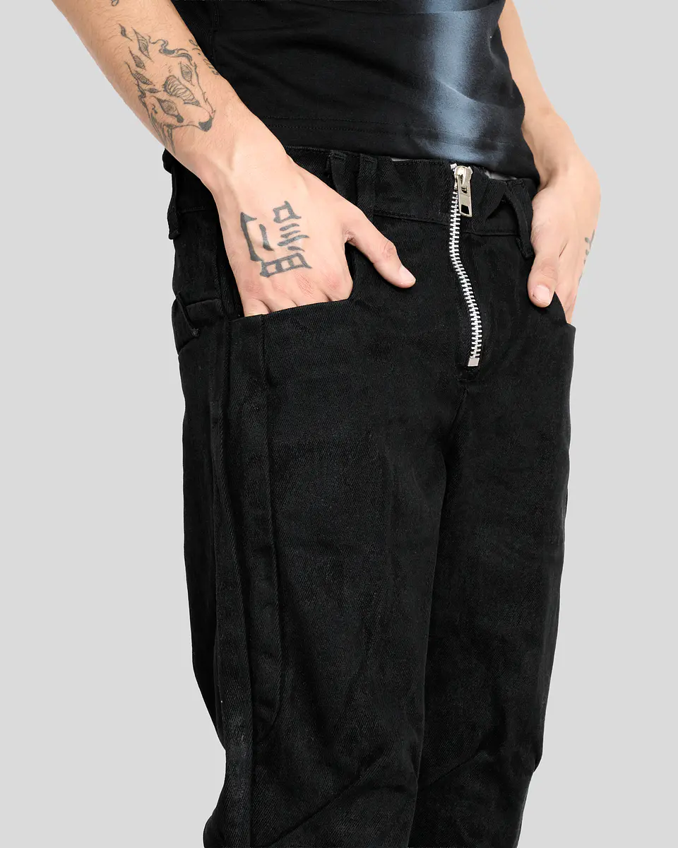 flared jeans kro Wax efect 4