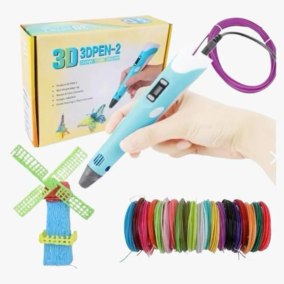 Lápiz 3D - Kit Completo con Filamentos de Colores 1