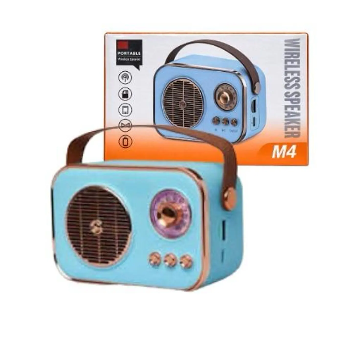 Parlante Bluetooth M4 Retro 1