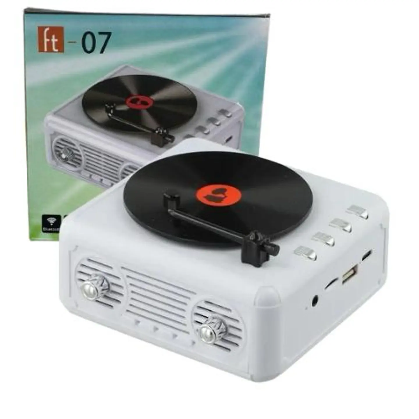 Parlante Bluetooth FT-07 Tocadiscos Retro 1