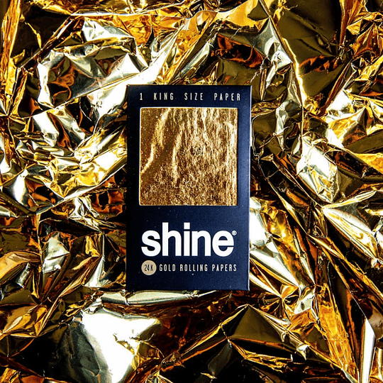 Shine® 1 papel kingsize de oro 24K