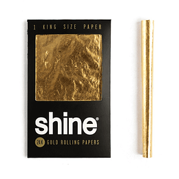 Shine® 1 papel kingsize de oro 24K