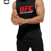Polera Musculosa Capucha  UFC Black
