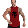 Polera Musculosa Cuello Redondo The punisher Red