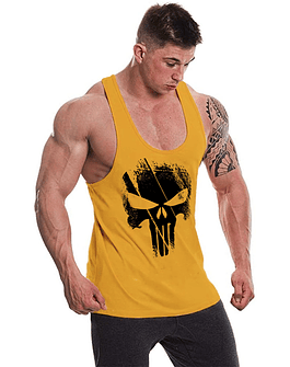 Polera Musculosa Tirante The punisher Yellow