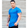 Polera Long Fit / Manga Corta Blue