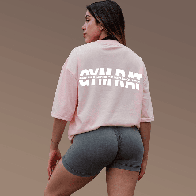 Polera Essential Gym Rat  Rosa / Edicion Limitada