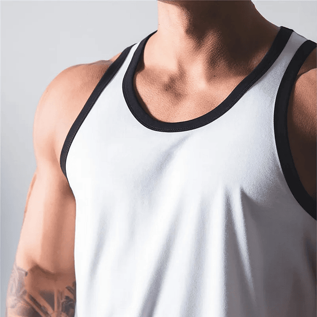 Polera Musculosa tirante kussimen white 