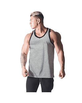 Polera Musculosa tirante kussimen Gray