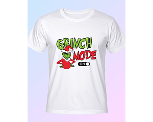 Polera Grinch Mode On - Tacto algodón 