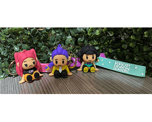 ⭐ Llaveros de Goma 3D – Kpop Demon Hunters (Huntrix)