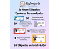 Kit de Etiquetas Escolares Personalizables