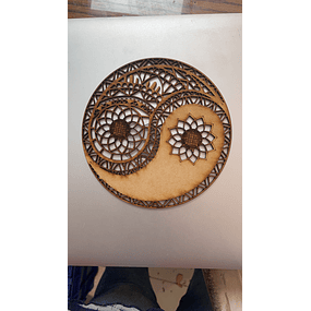 Mandala Ying Yang 1 - Mdf