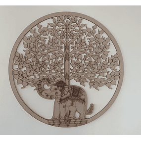 Mandala Arbol Elefante