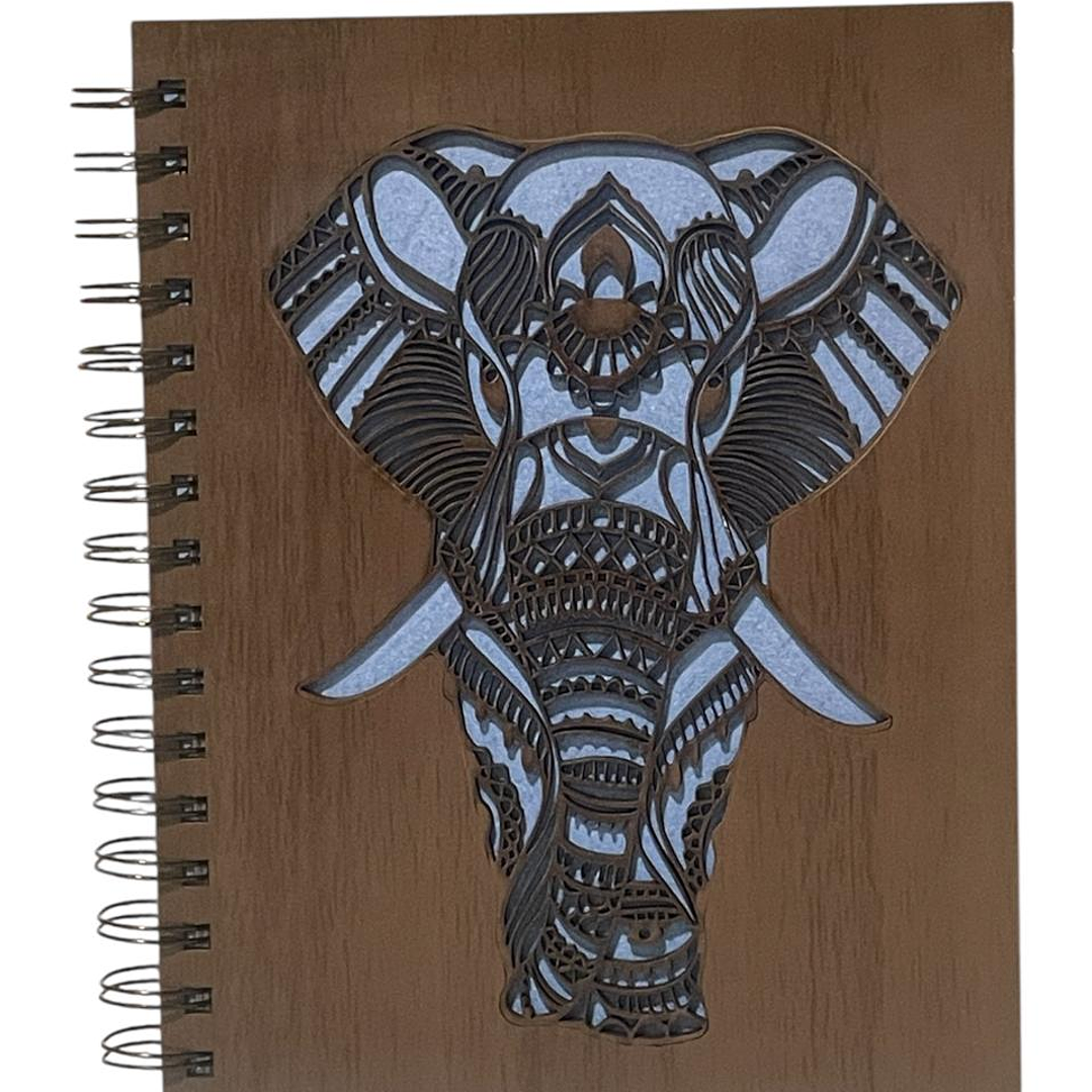 Cuaderno Elefante Geométrico Cafe 1