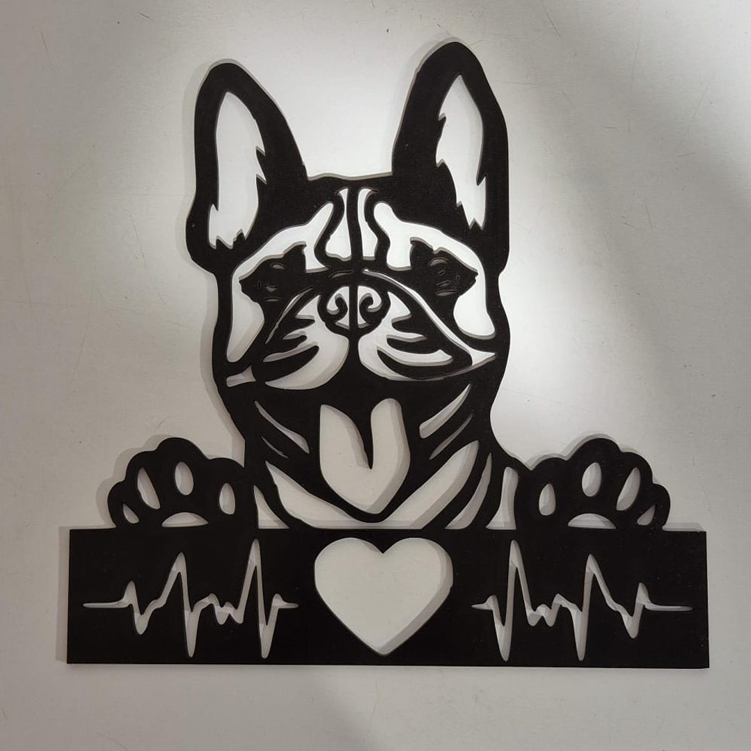 Bulldog francés corazón 1