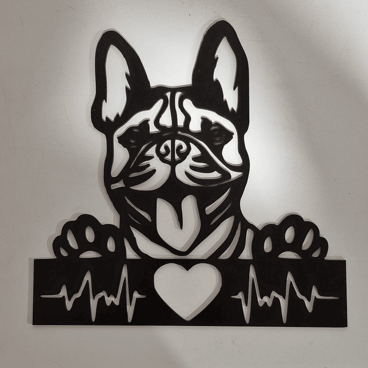 Bulldog francés corazón 1