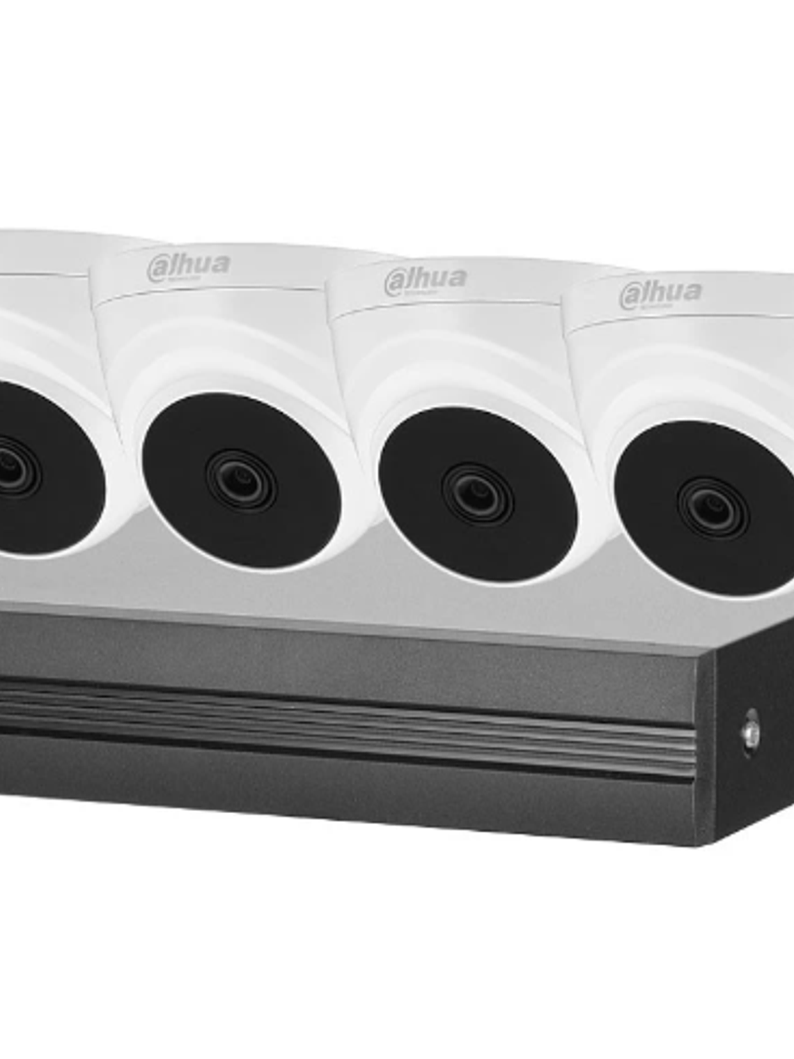 Kit XVR 4 Cámaras Domo 2mp lente 3.6mm Disco 1tb 1