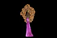 Japa Mala Rudraksha 7mm borla Fucsia - Miniatura 2