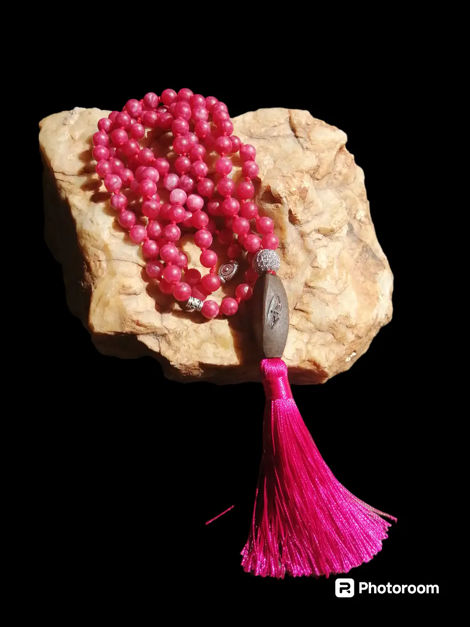 Japa Mala Ágata Rosada 6mm 6