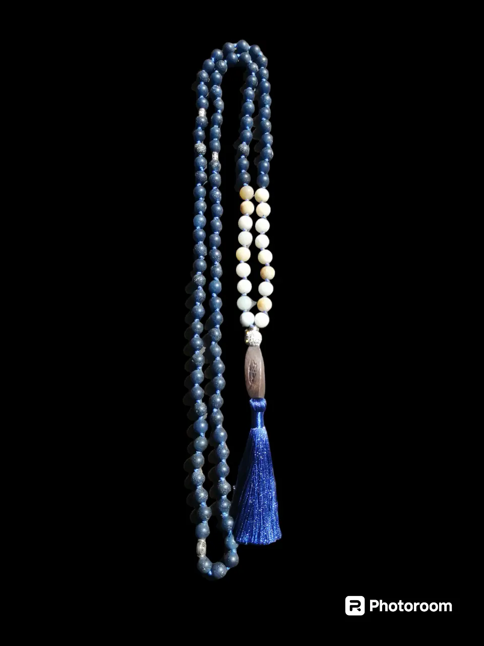 Japa Mala Ágata Azul y Amazonita 8mm 3