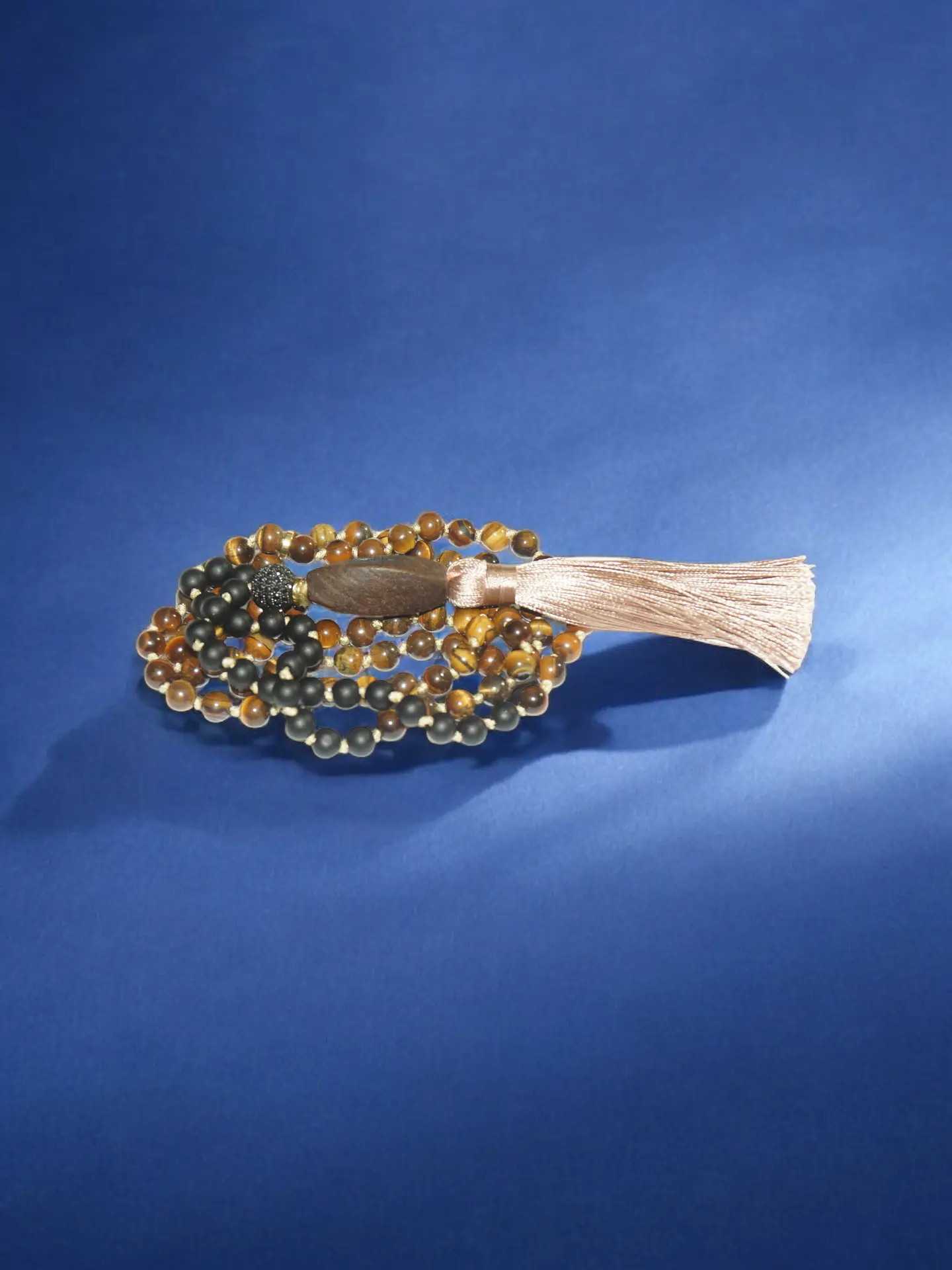 Japa Mala Ojo de tigre y Onix Mate de 6mm 5