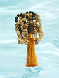 Japa Mala Jaspe Paisina y Piedra Volcánica de 6mm - Miniatura 5