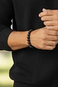 Pulsera de Onix y Piedra Volcánica 8mm - Miniatura 1