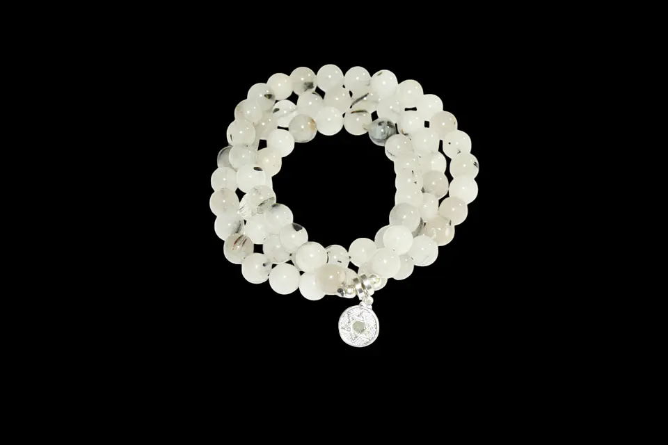 Pulsera cuarzo Turmalinado 8mm 3