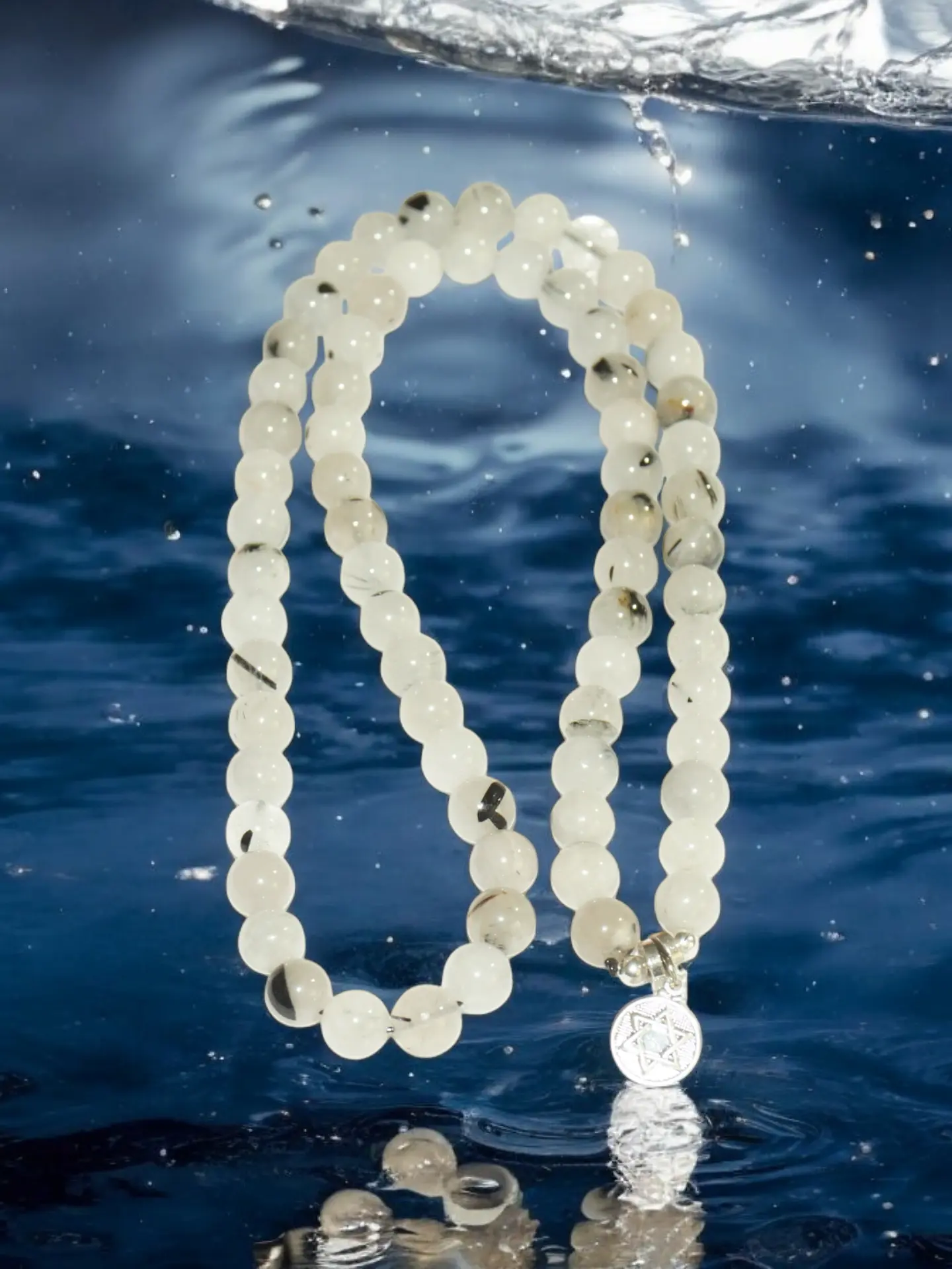 Pulsera cuarzo Turmalinado 8mm 5