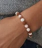 Pulsera de Kunzita y Rudraksha de 8mm - Miniatura 2