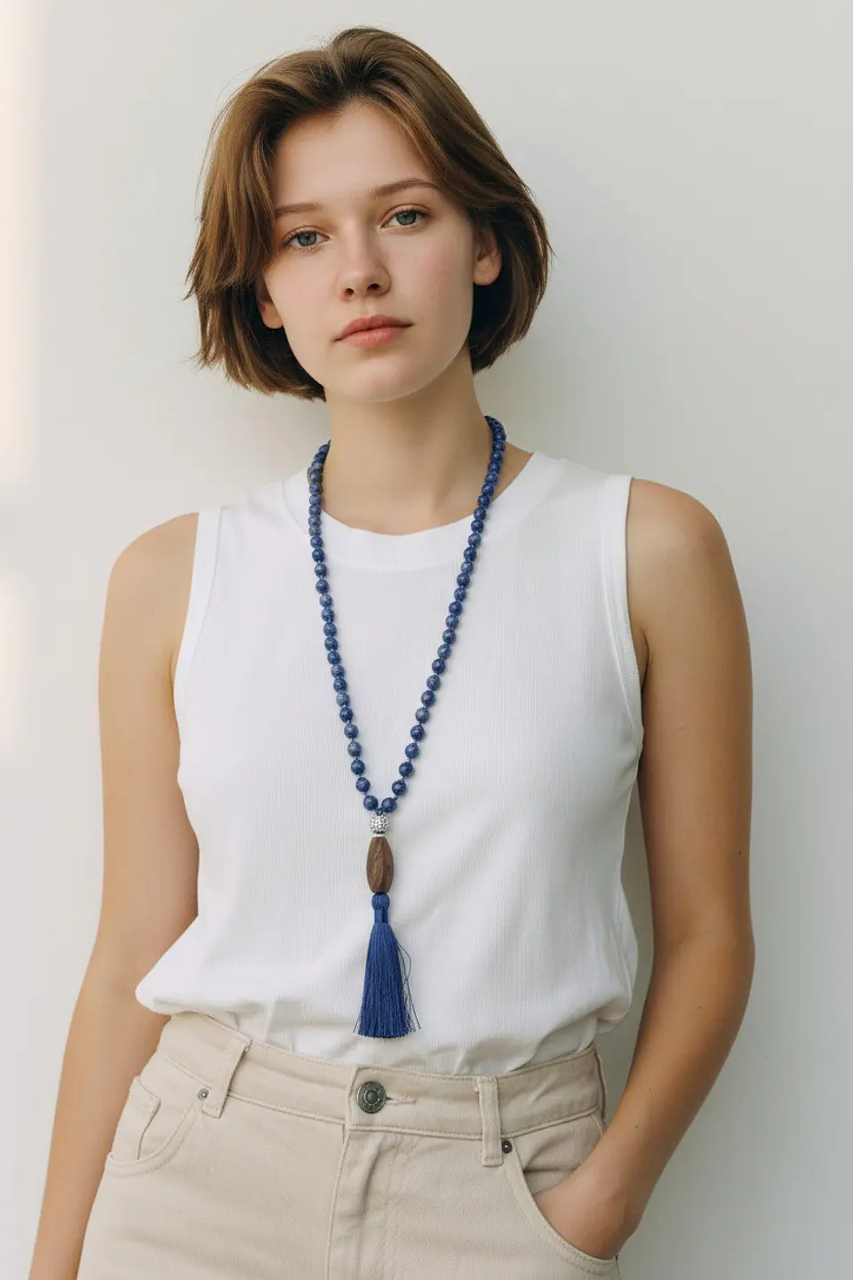 Collar Lapislazuli 8mm 1