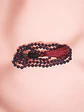Collar Amatista 8mm borla roja - Miniatura 5