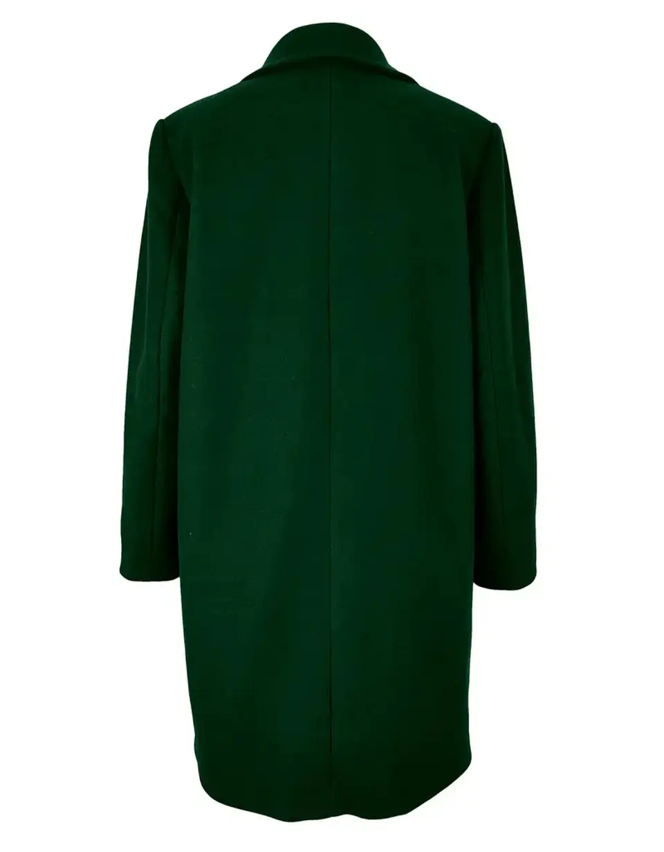 Abrigo largo verde talla M 2