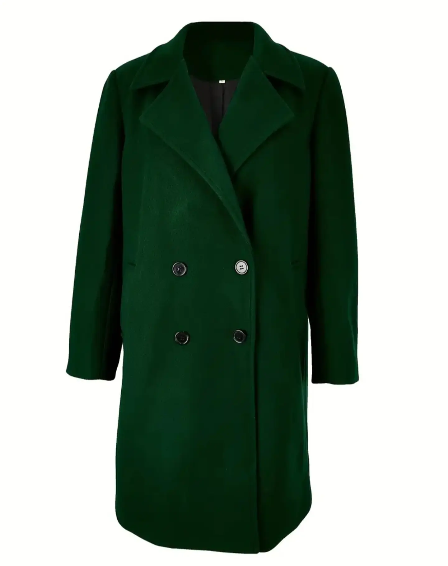 Abrigo largo verde talla M 3