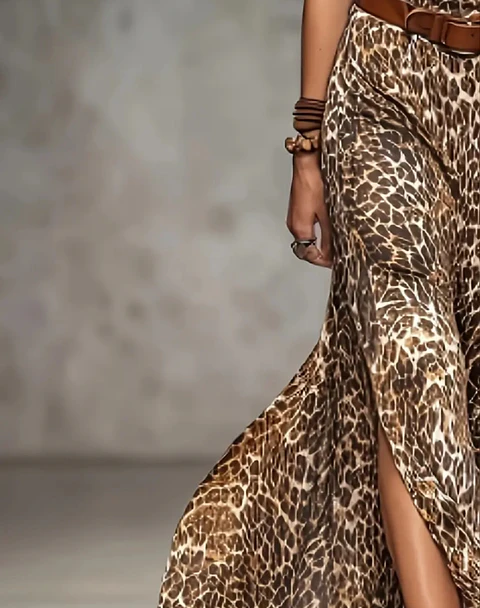 Falda animal print talla M