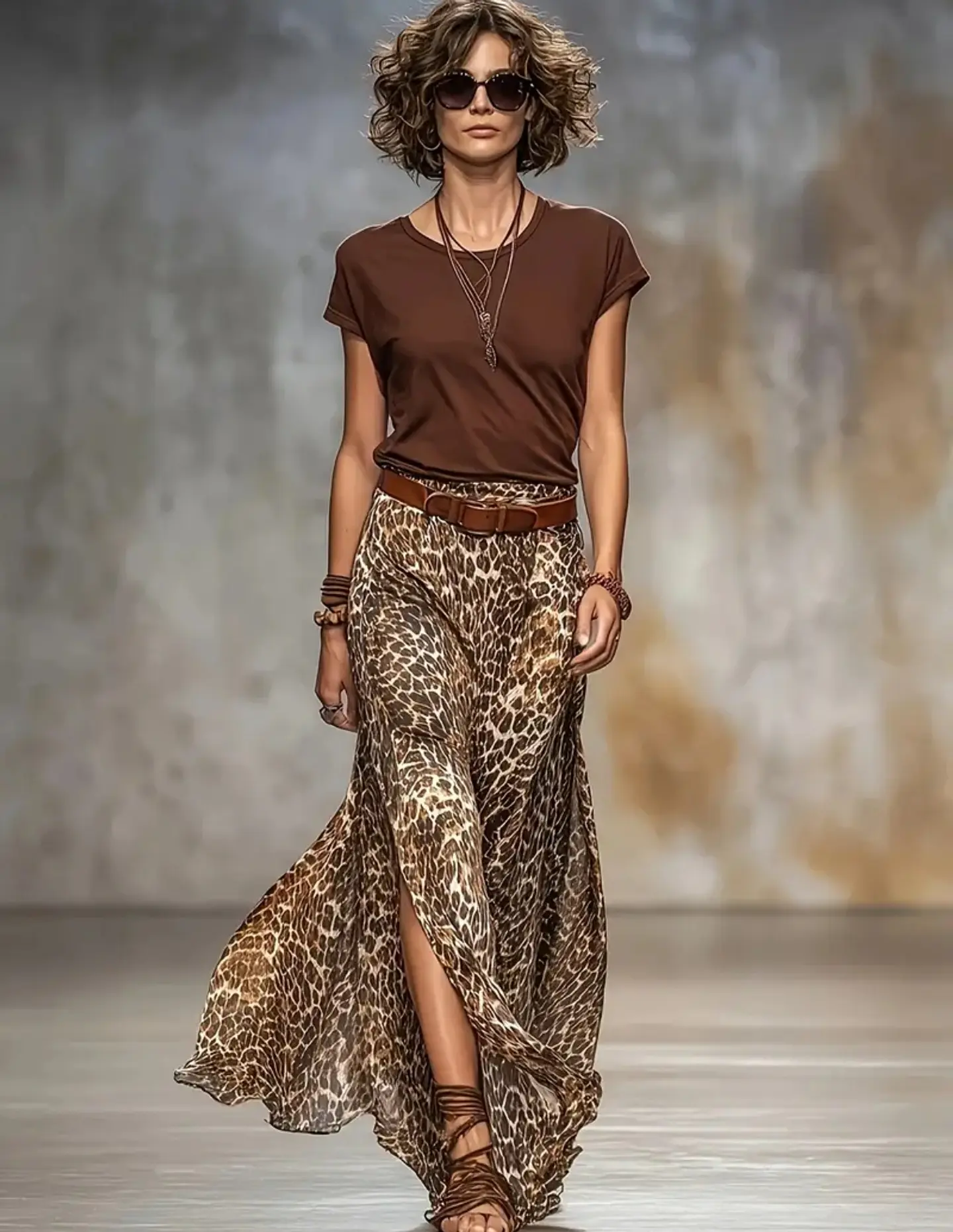 Falda animal print talla M 1