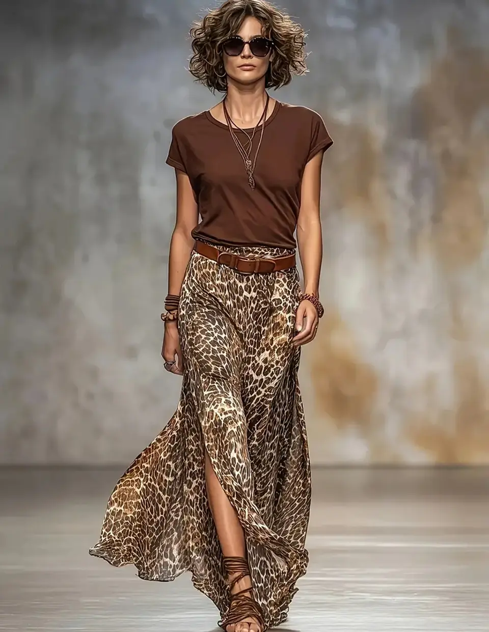 Falda animal print talla M 1
