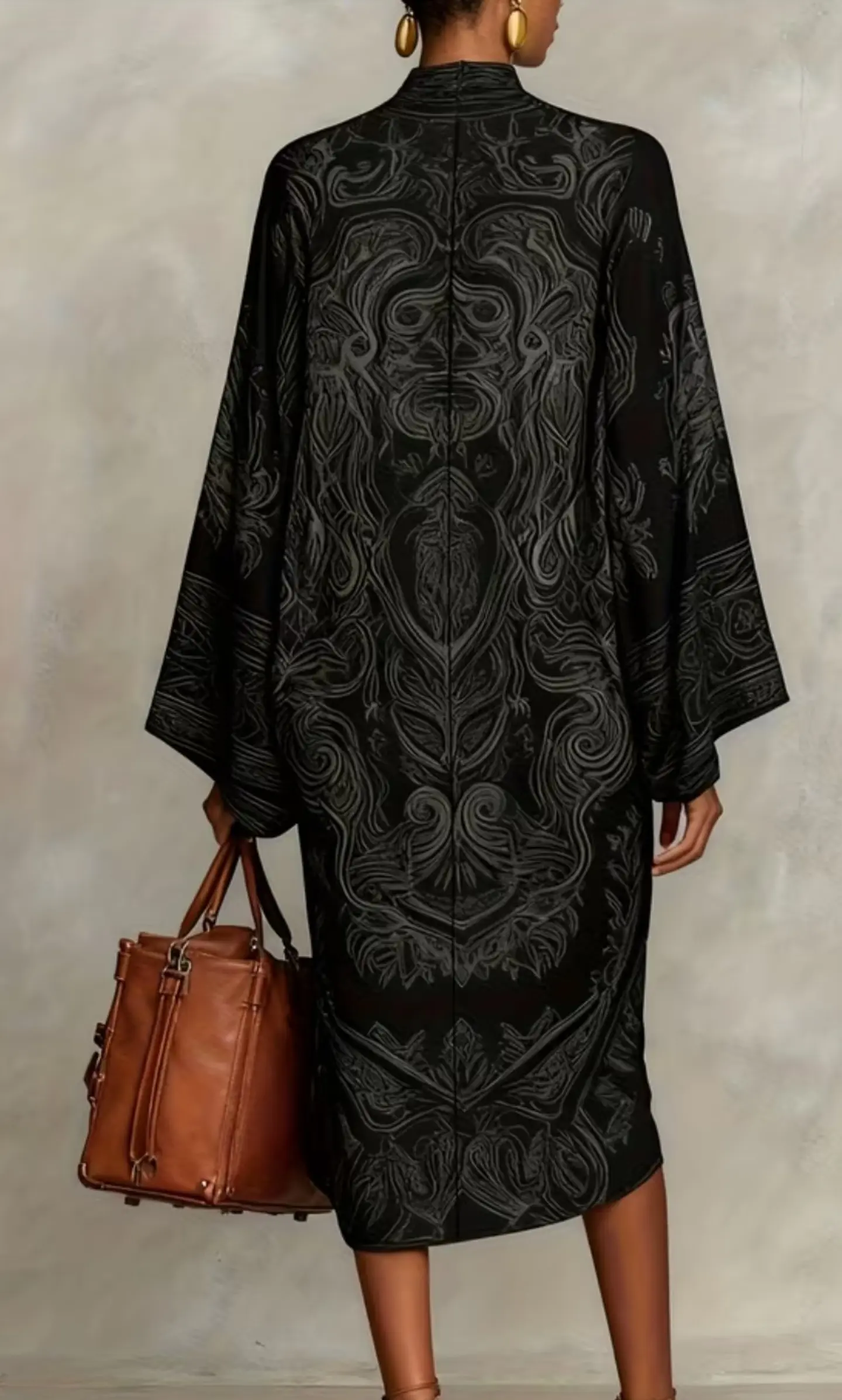 Vestido cuello alto talla L 3