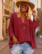 Camisa Roja vino talla XL - Miniatura 2