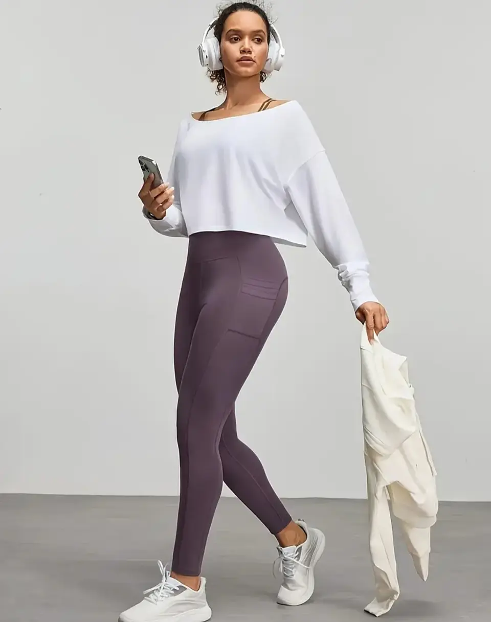 Leggins púrpura talla L 2